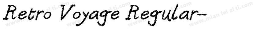 Retro Voyage Regular字体转换
